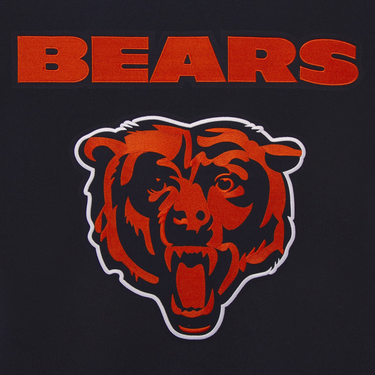 CHICAGO BEARS REVERSIBLE WOOL JACKET - NAVY