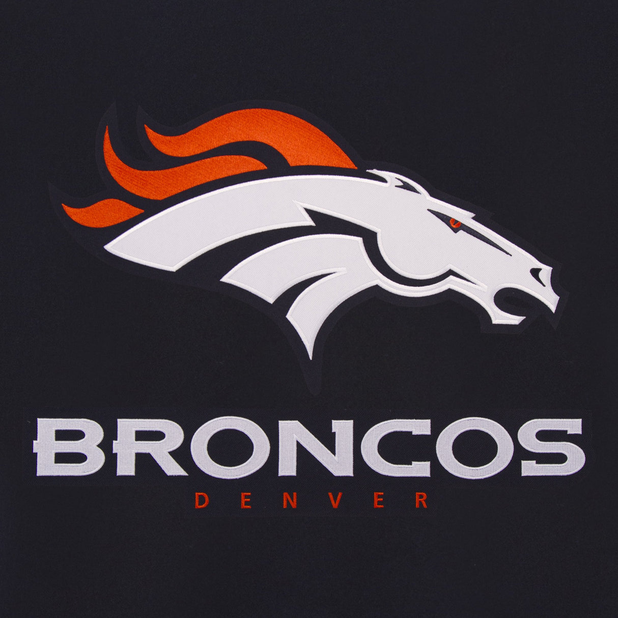 DENVER BRONCOS REVERSIBLE WOOL JACKET - NAVY
