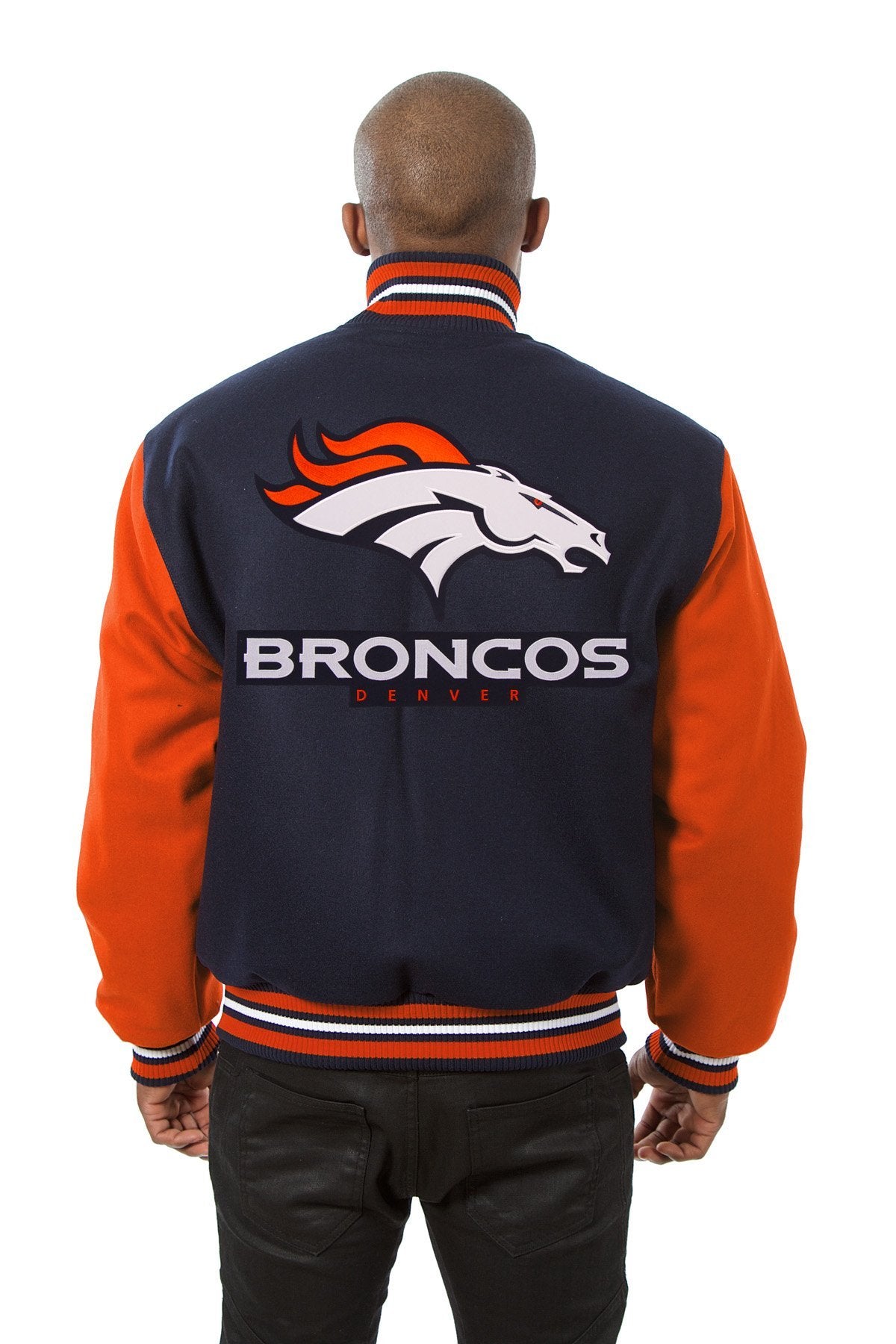 Denver Broncos Embroidered Wool Jacket
