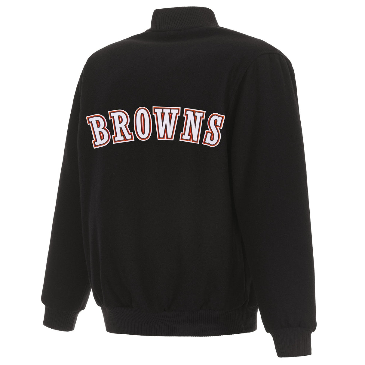 CLEVELAND BROWNS REVERSIBLE WOOL JACKET - BLACK
