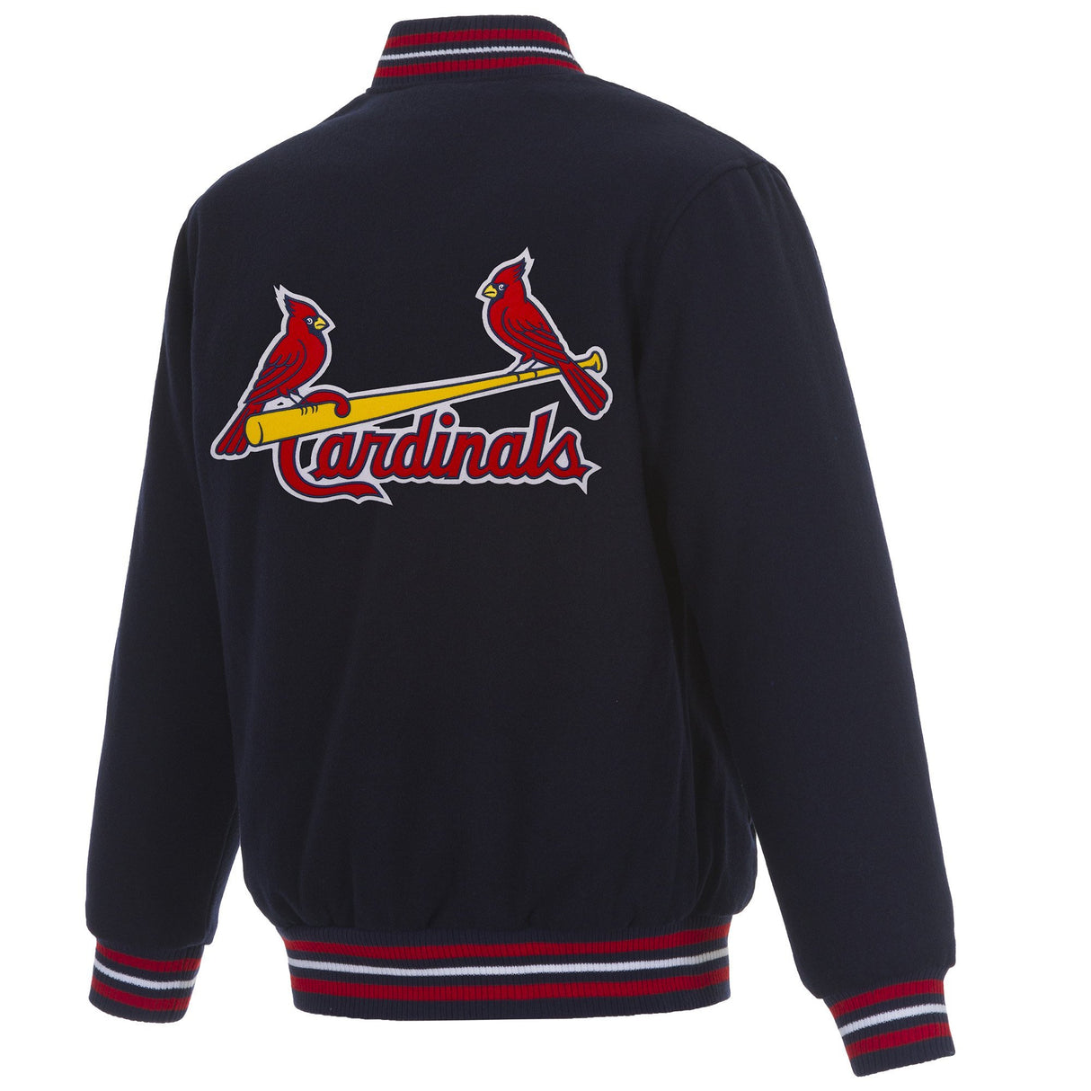 ST. LOUIS CARDINALS REVERSIBLE WOOL JACKET - BLACK