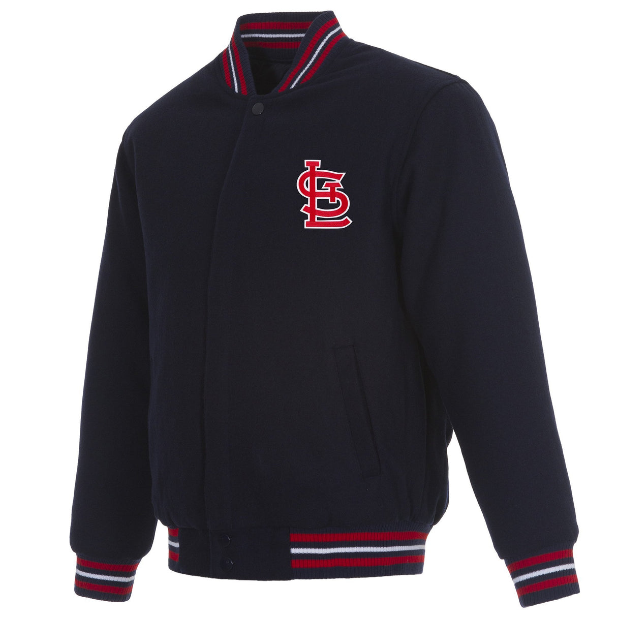 ST. LOUIS CARDINALS REVERSIBLE WOOL JACKET - BLACK