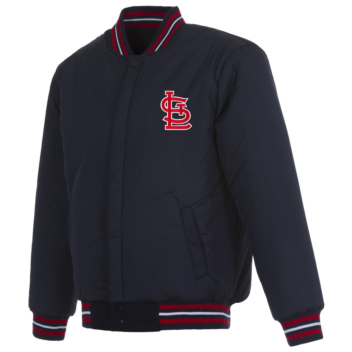 ST. LOUIS CARDINALS REVERSIBLE WOOL JACKET - BLACK
