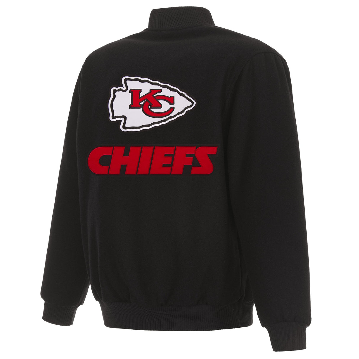 KANSAS CITY CHIEFS REVERSIBLE WOOL JACKET - BLACK