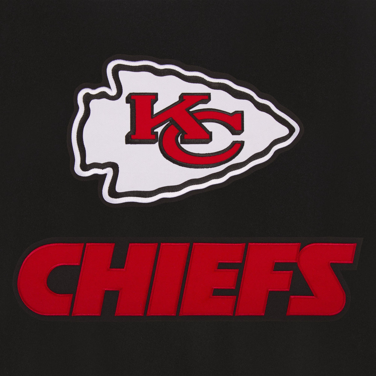 KANSAS CITY CHIEFS REVERSIBLE WOOL JACKET - BLACK