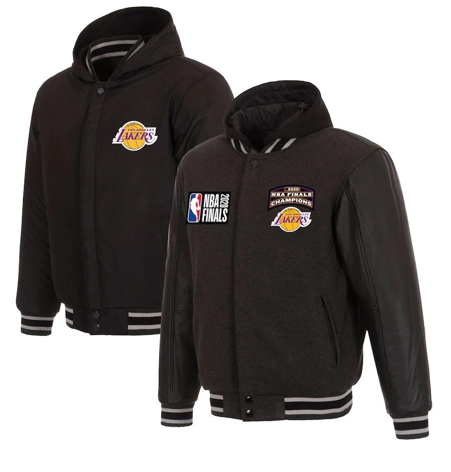 Los Angeles Lakers JH Design 2020 NBA Finals Champions Reversible Full-Zip  Track Jacket - Gray