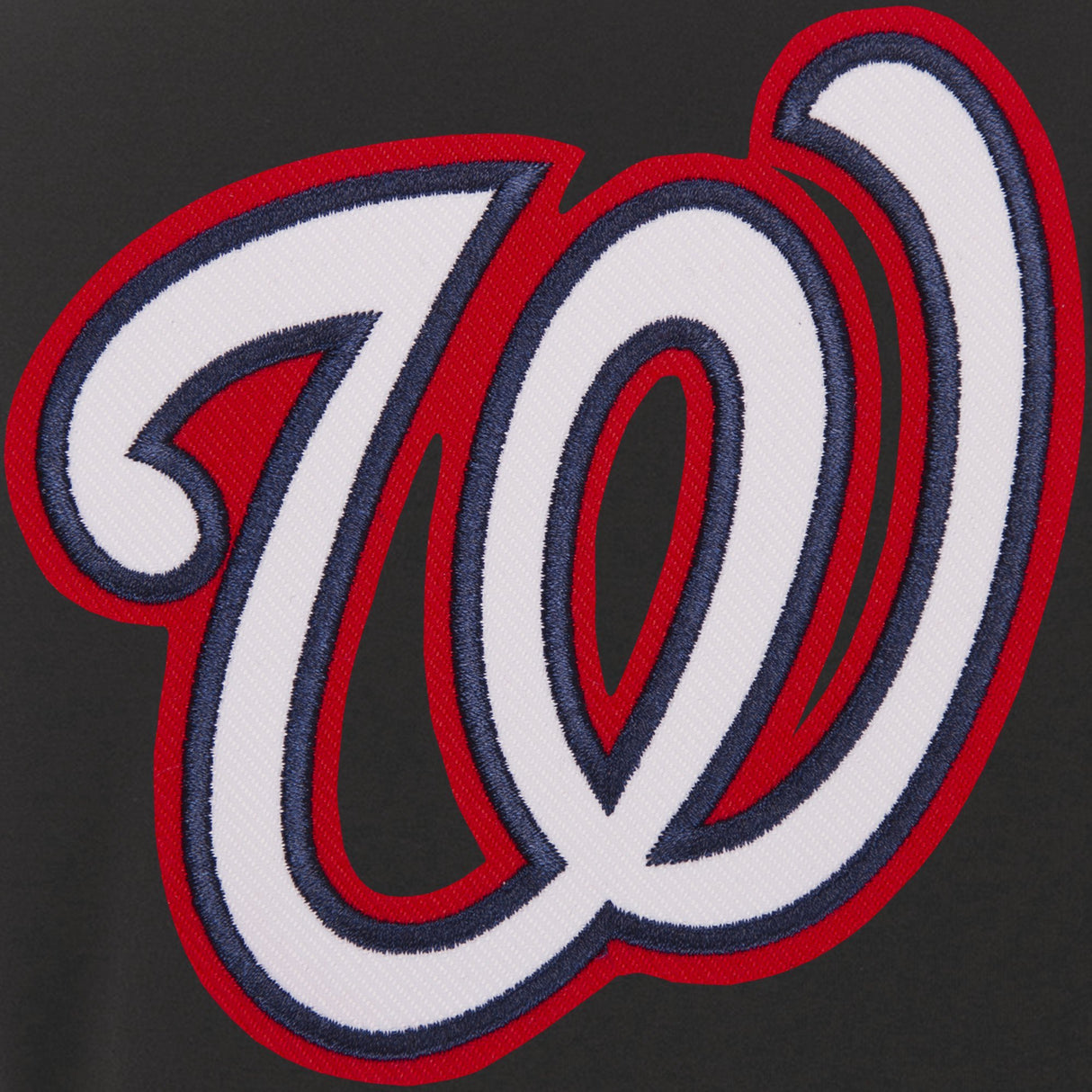 WASHINGTON NATIONALS JH DESIGN REVERSIBLE WOMEN FLEECE JACKET - BLACK