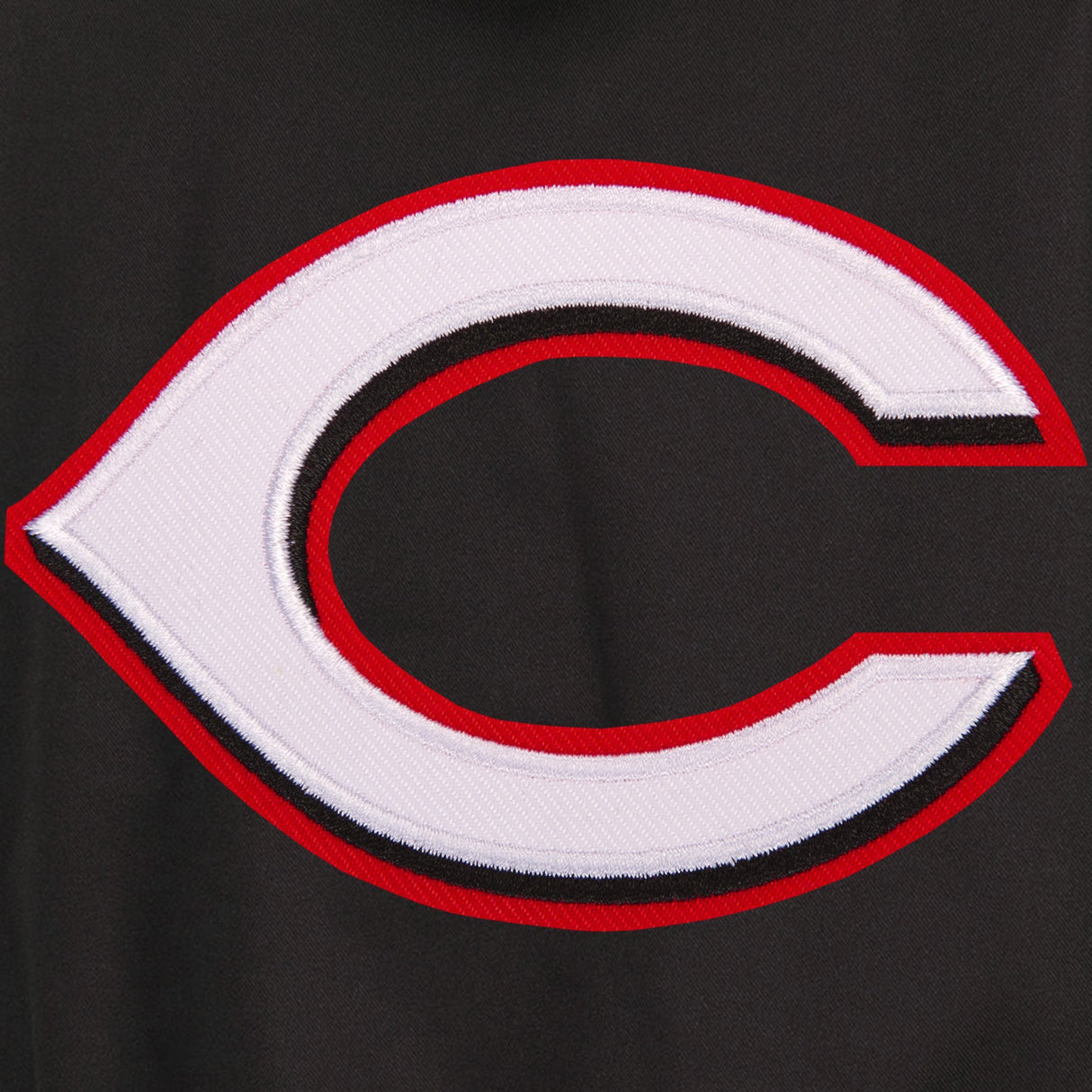CINCINNATI REDS TWO-TONE REVERSIBLE FLEECE HOODED JACKET - BLACK/RED