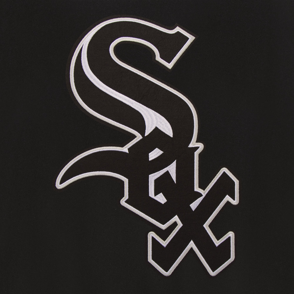 CHICAGO WHITE SOX REVERSIBLE WOOL JACKET - BLACK