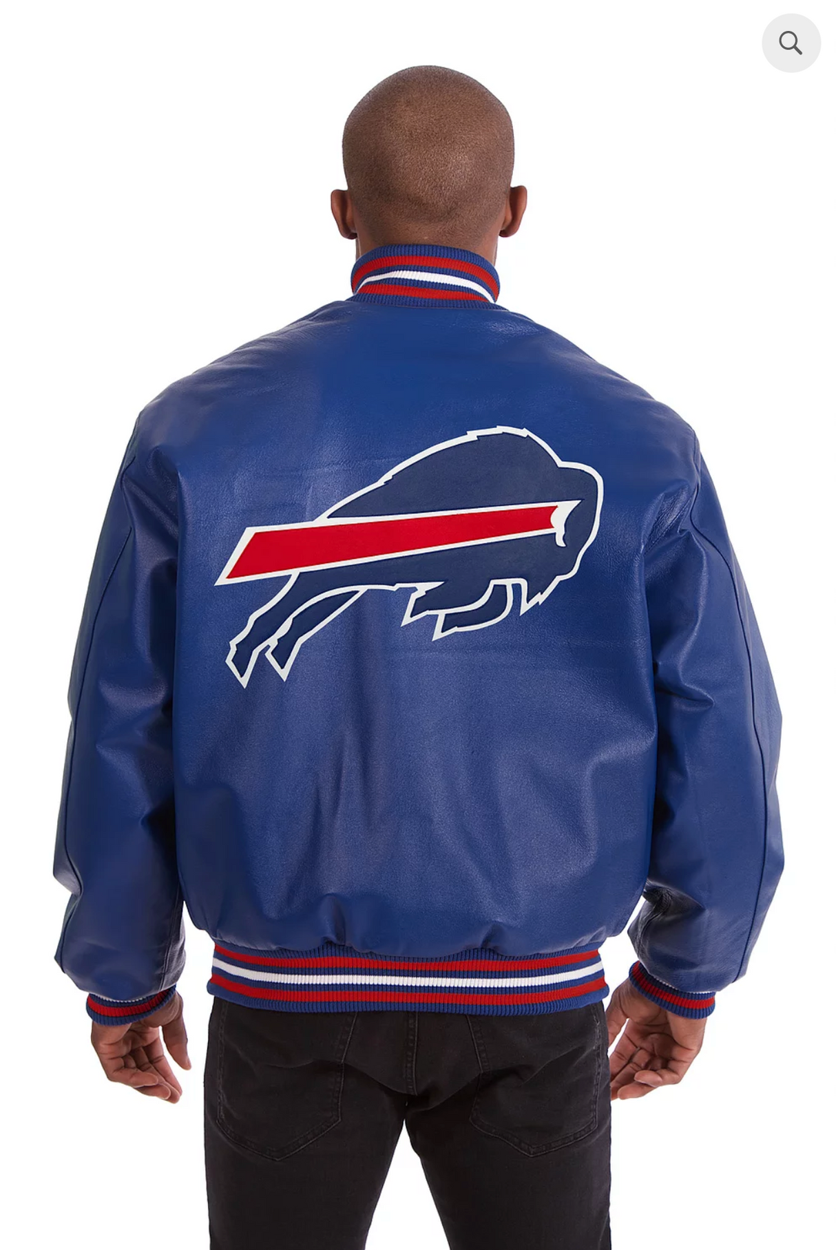 Buffalo Bills Hand Crafted Leather Solid Team Jacket