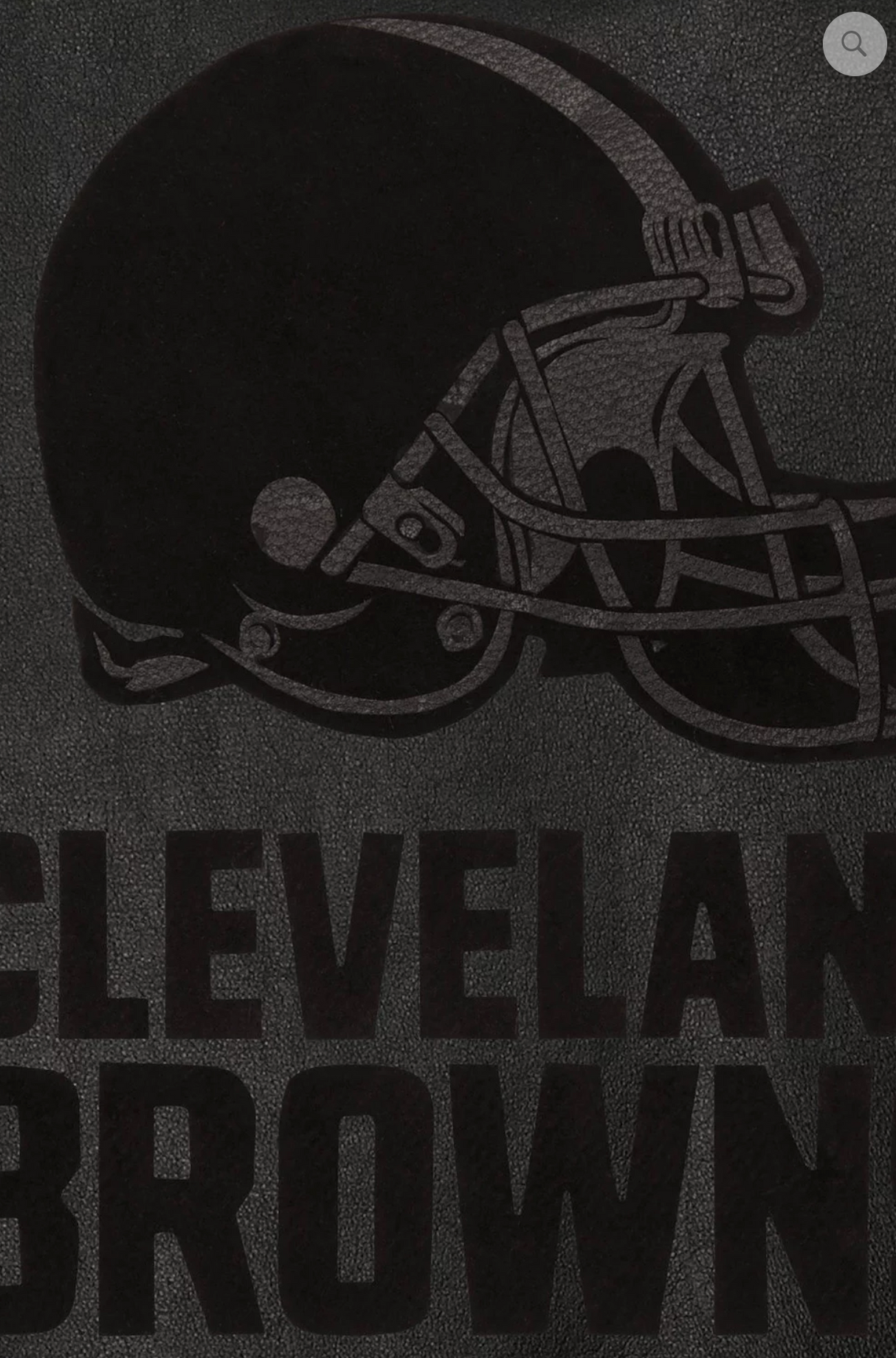 Cleveland Browns Hand Crafted Leather Tonal Jacket