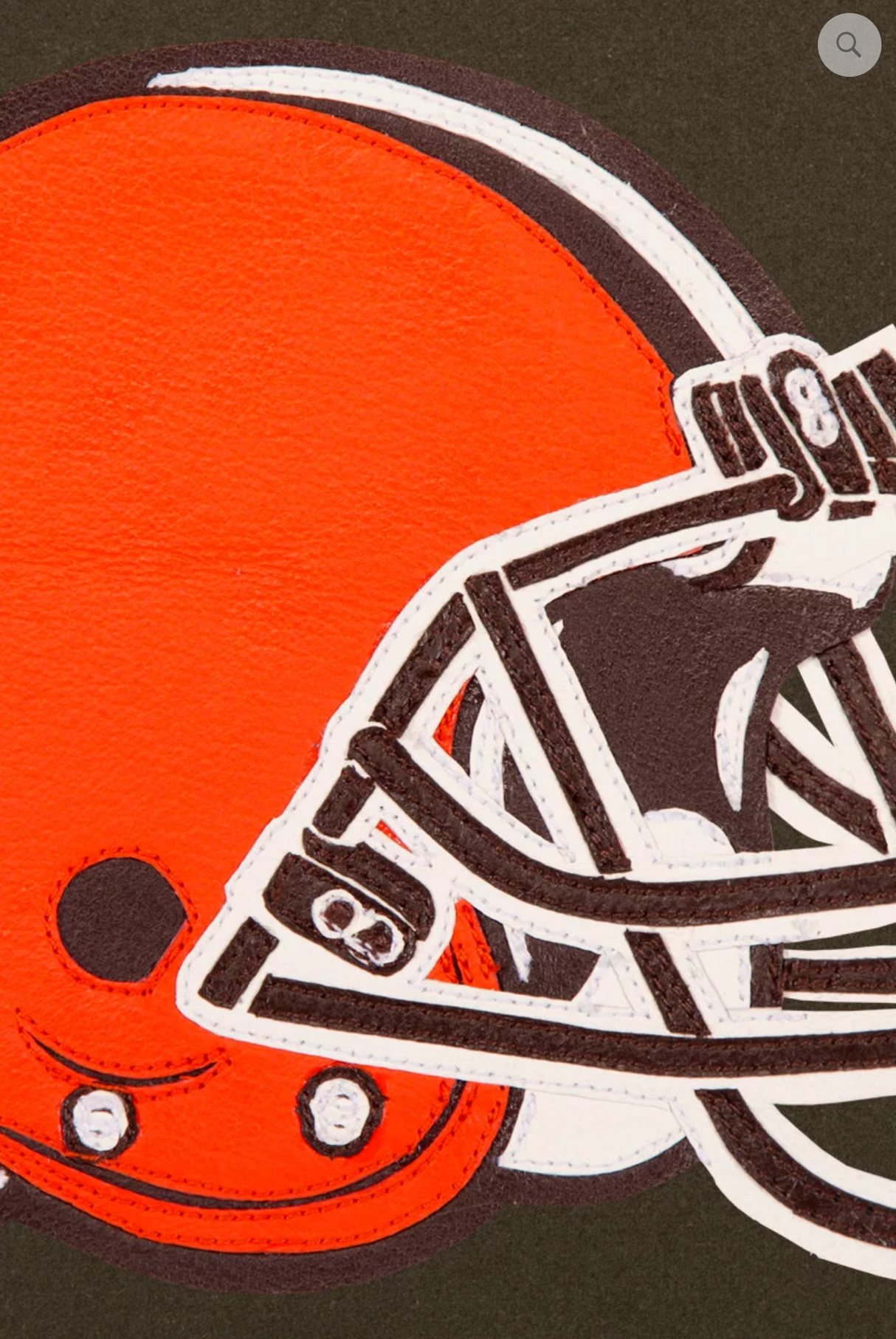 Cleveland Browns Wool and Leather Varsity Jacket with Back Logo