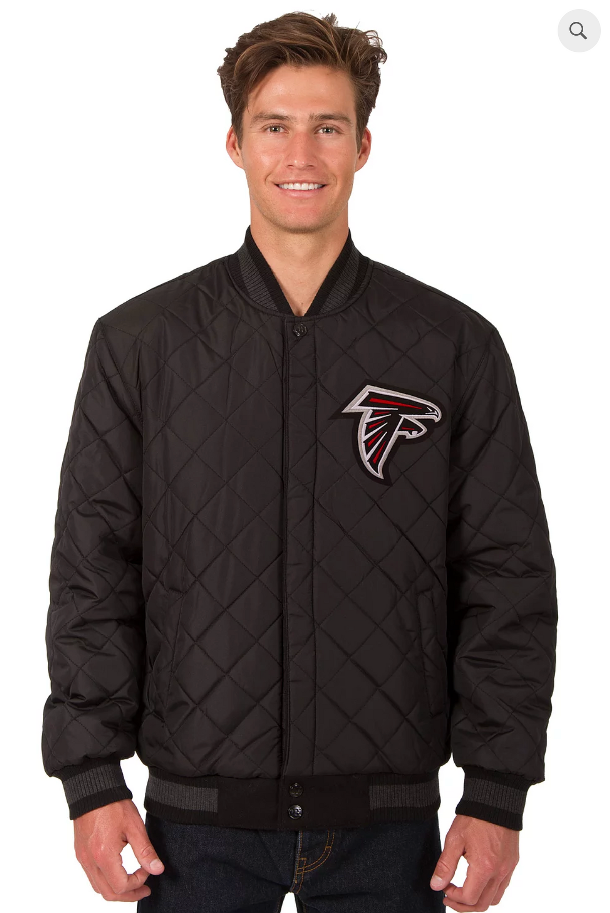 Atlanta Falcons Reversible Wool & Leather Varsity Jacket