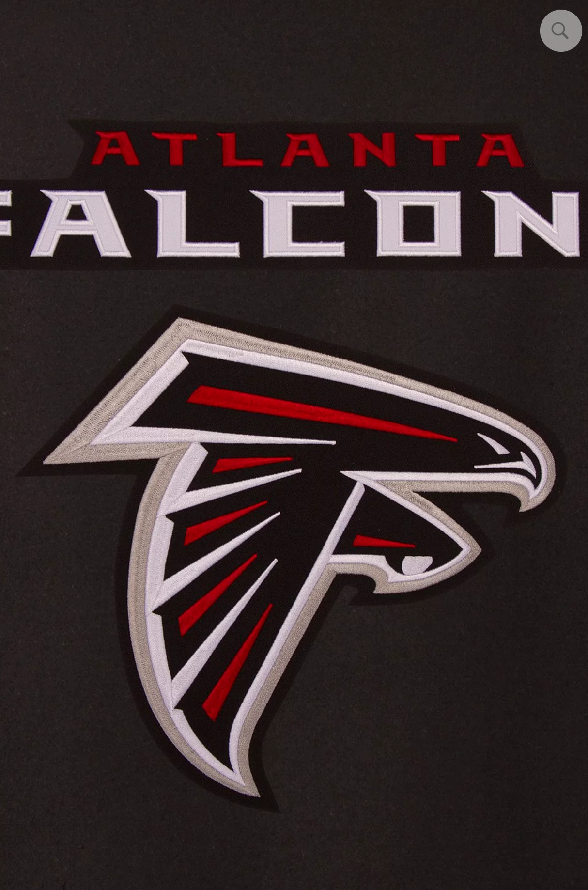 Atlanta Falcons Reversible Wool Varsity Jacket With Back Logo & Red Trimming