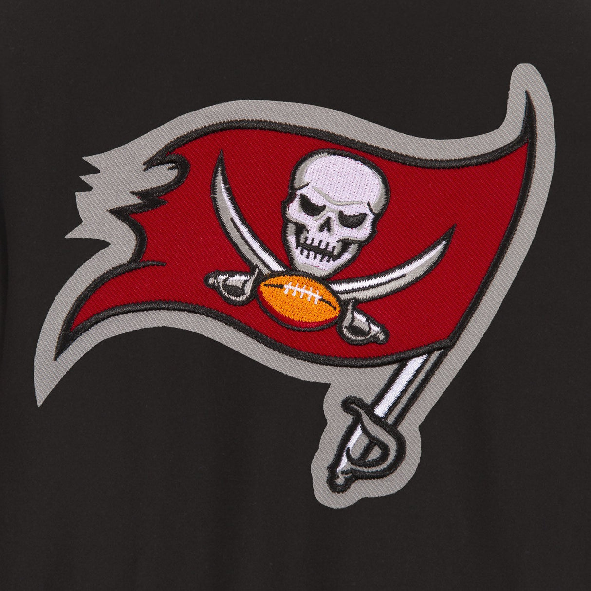 TAMPA BAY BUCCANEERS JH DESIGN WOOL REVERSIBLE FULL-SNAP JACKET – BLACK