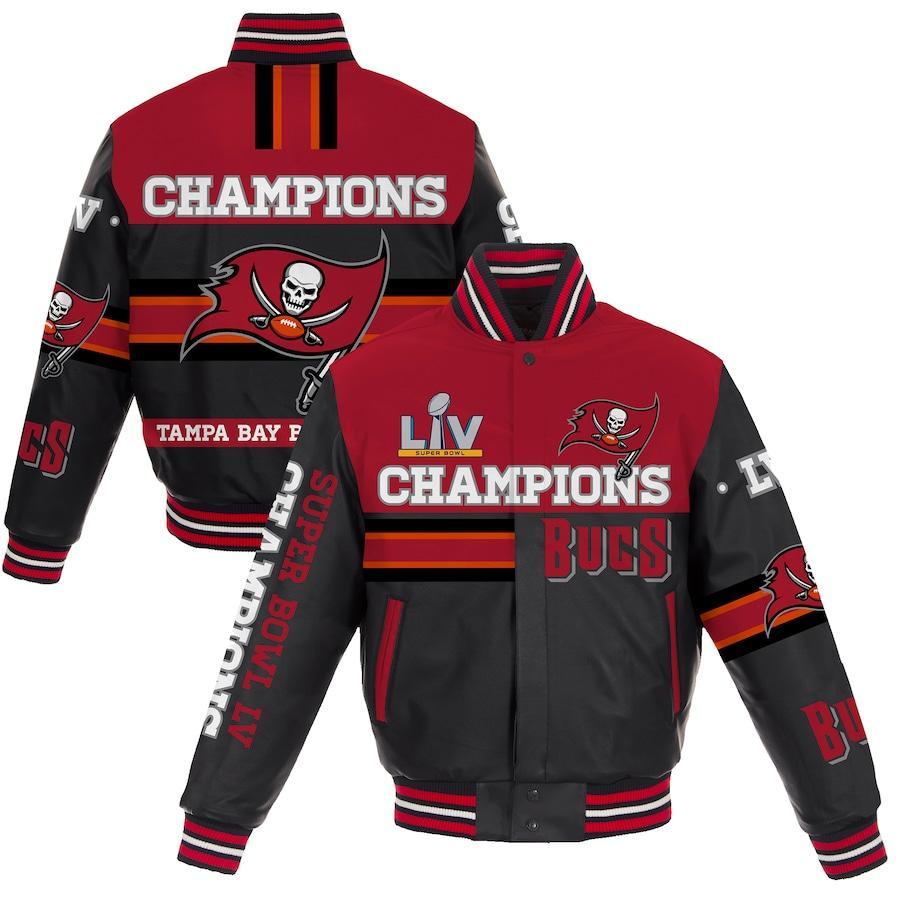 Men's Fanatics Branded Gray Tampa Bay Buccaneers Super Bowl LV Champions  Reversible Full-Zip Track Jacket