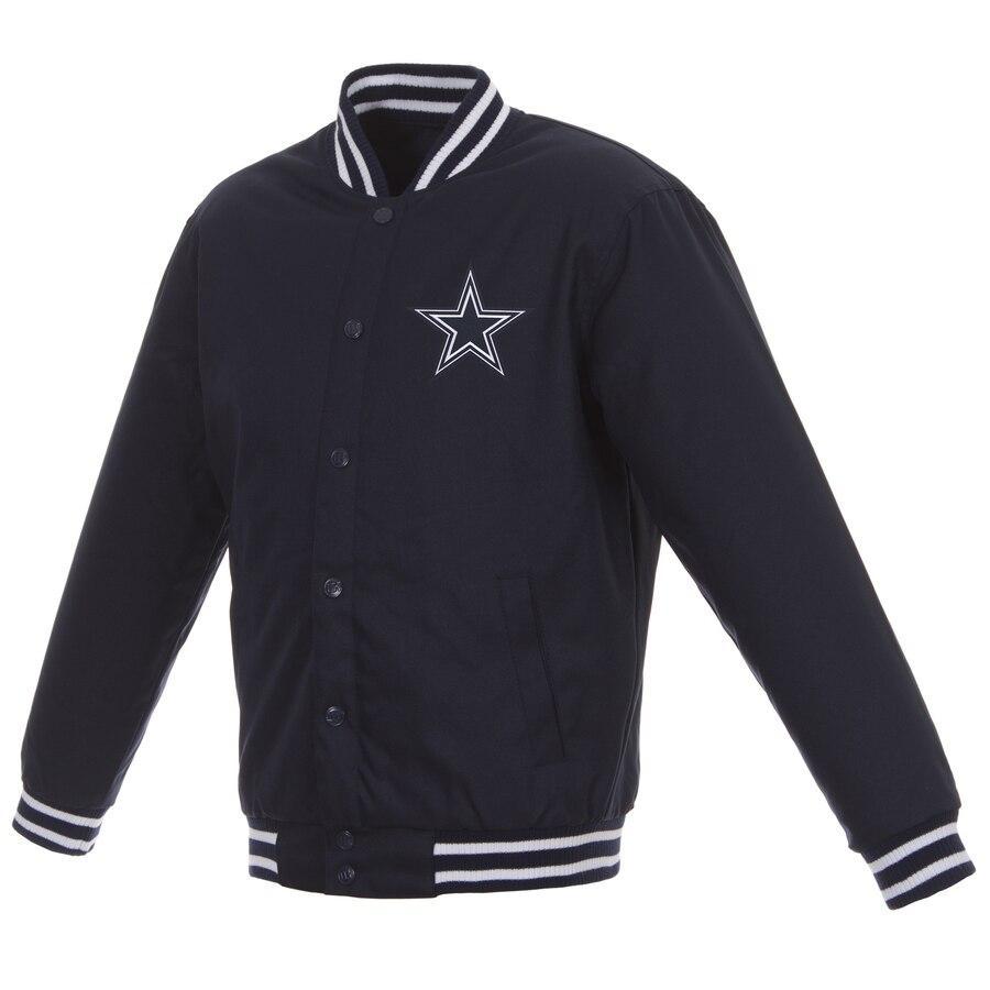 DALLAS COWBOYS POLY TWILL JACKET - NAVY