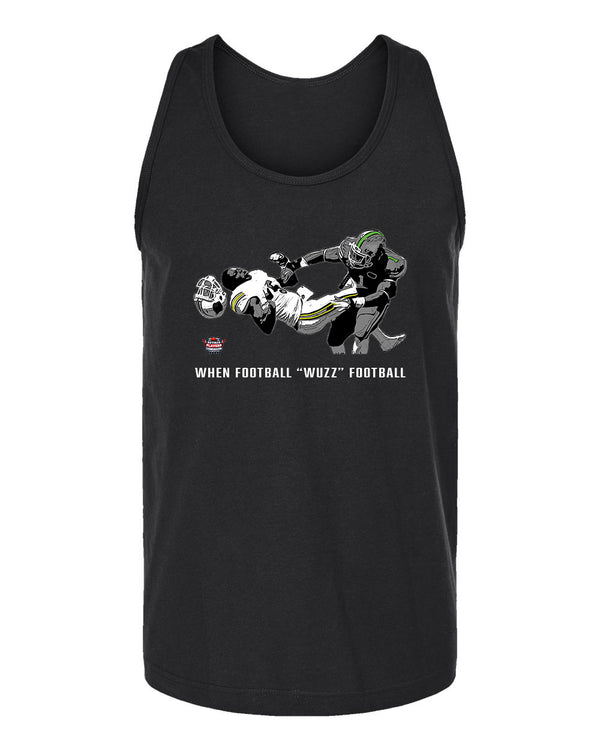 When Football "Wuzz" Football Knock Out Tank Top