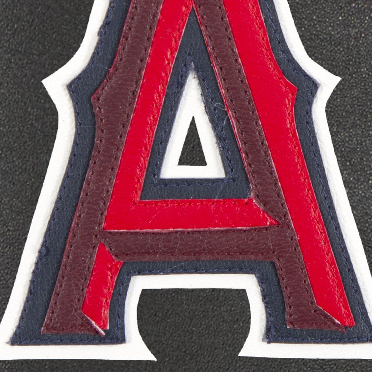 LOS ANGELES ANGELS FULL LEATHER JACKET - BLACK
