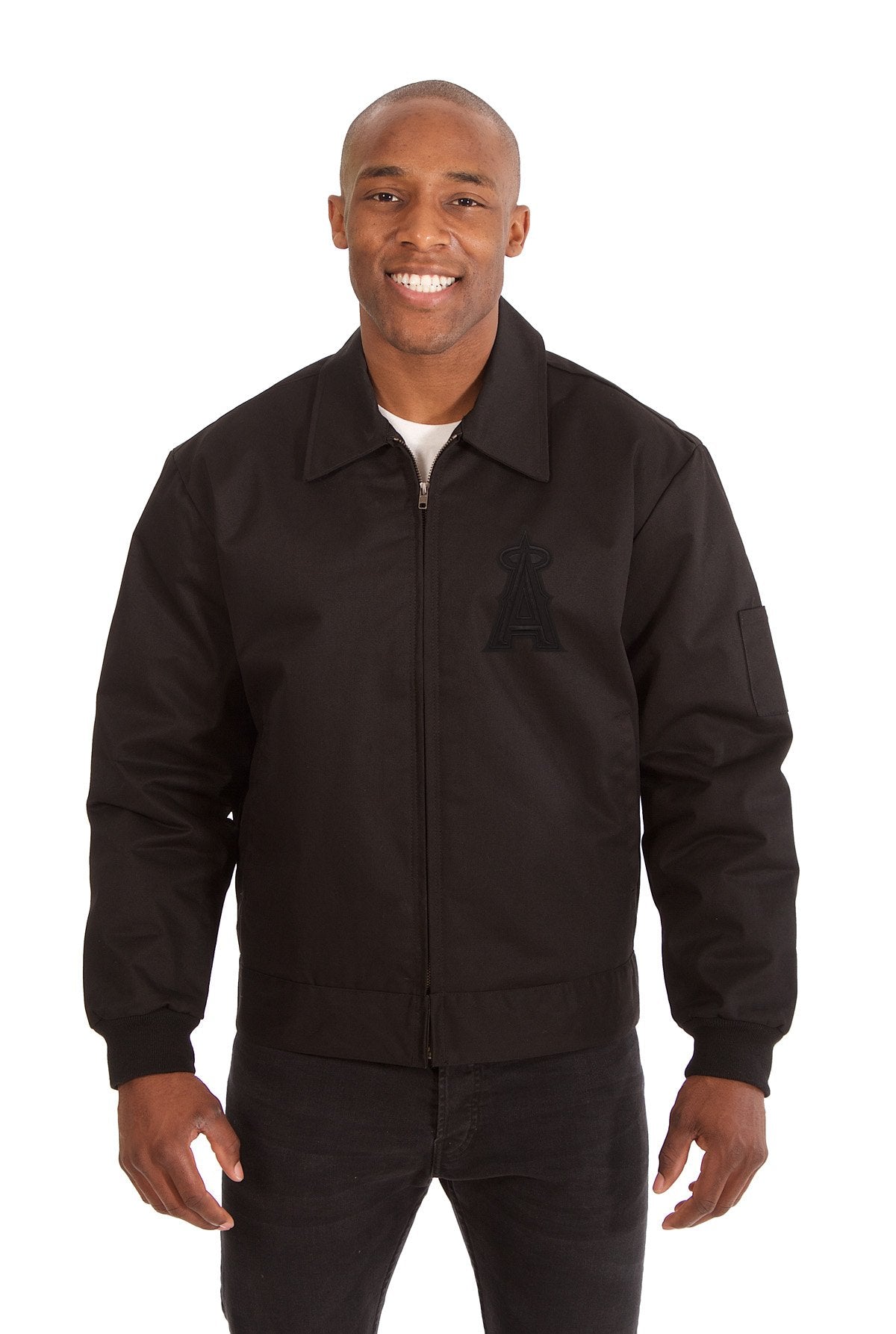 LOS ANGELES ANGELS COTTON TWILL WORKWEAR JACKET - BLACK