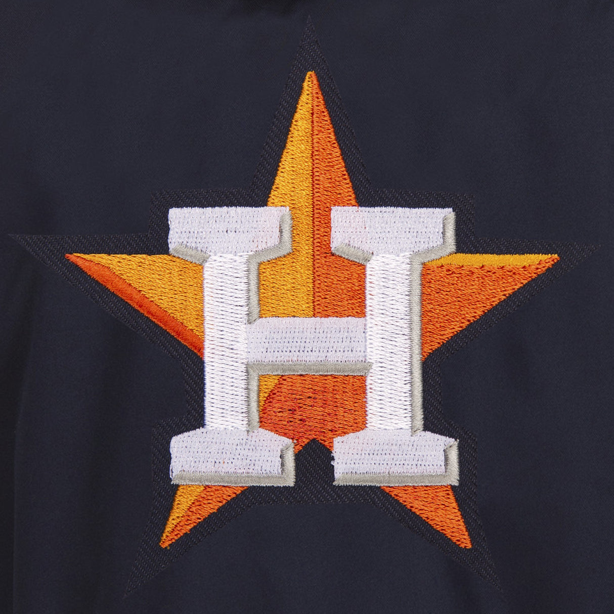 HOUSTON ASTROS TWO-TONE REVERSIBLE FLEECE HOODED JACKET - NAVY/GREY