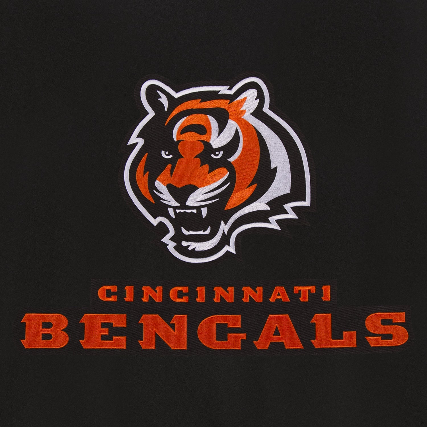 CINCINNATI BENGALS REVERSIBLE WOOL JACKET - BLACK