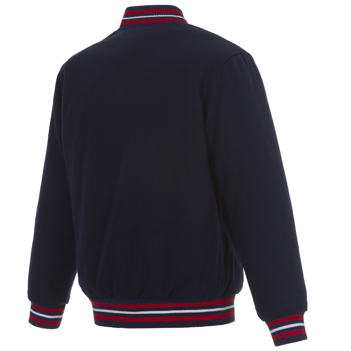 ATLANTA BRAVES REVERSIBLE WOOL JACKET - NAVY