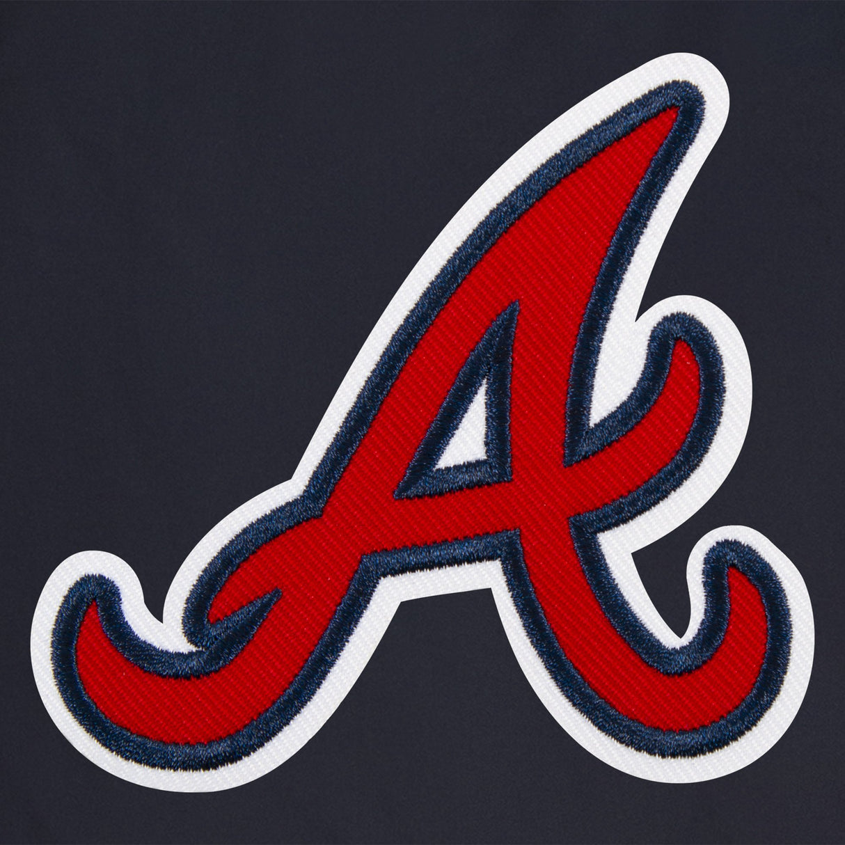 ATLANTA BRAVES REVERSIBLE WOOL JACKET - NAVY