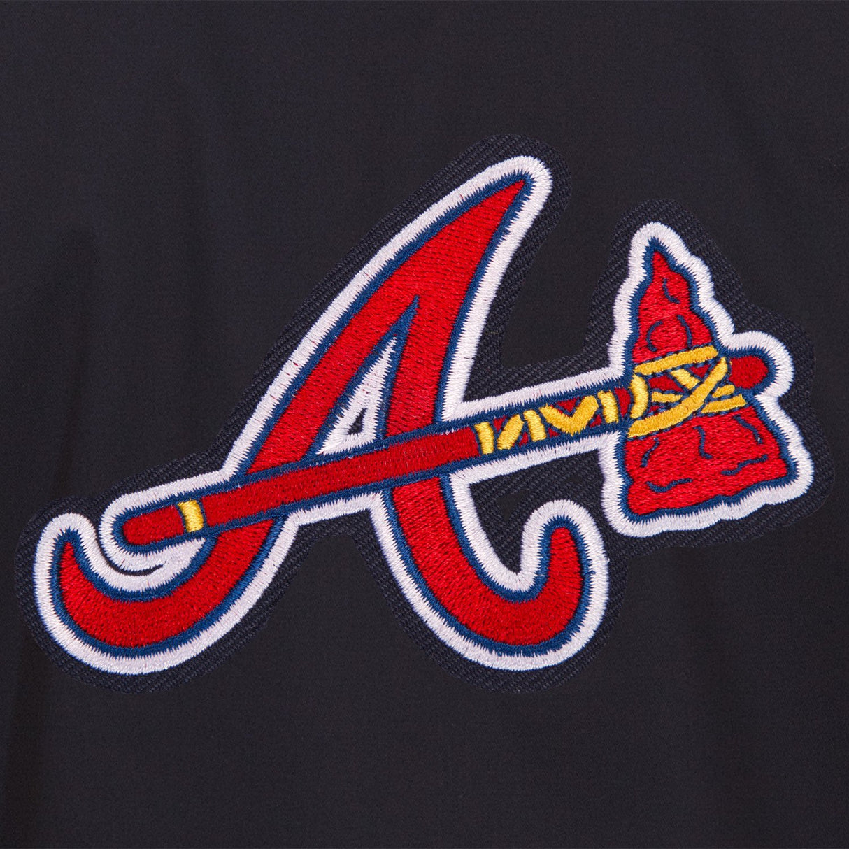 ATLANTA BRAVES COTTON TWILL WORKWEAR JACKET - NAVY