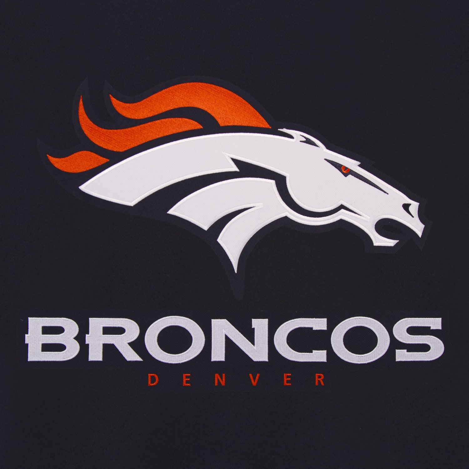 DENVER BRONCOS REVERSIBLE WOOL JACKET - NAVY