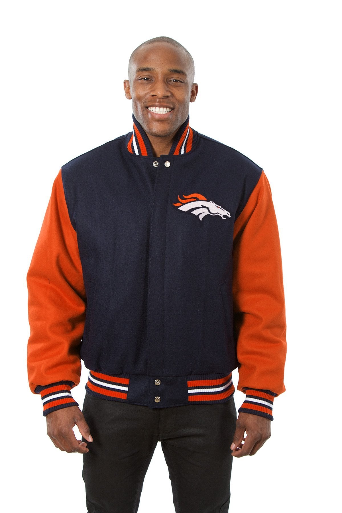 Denver Broncos Embroidered Wool Jacket