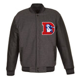 Denver Broncos Reversible Wool and Leather Jacket