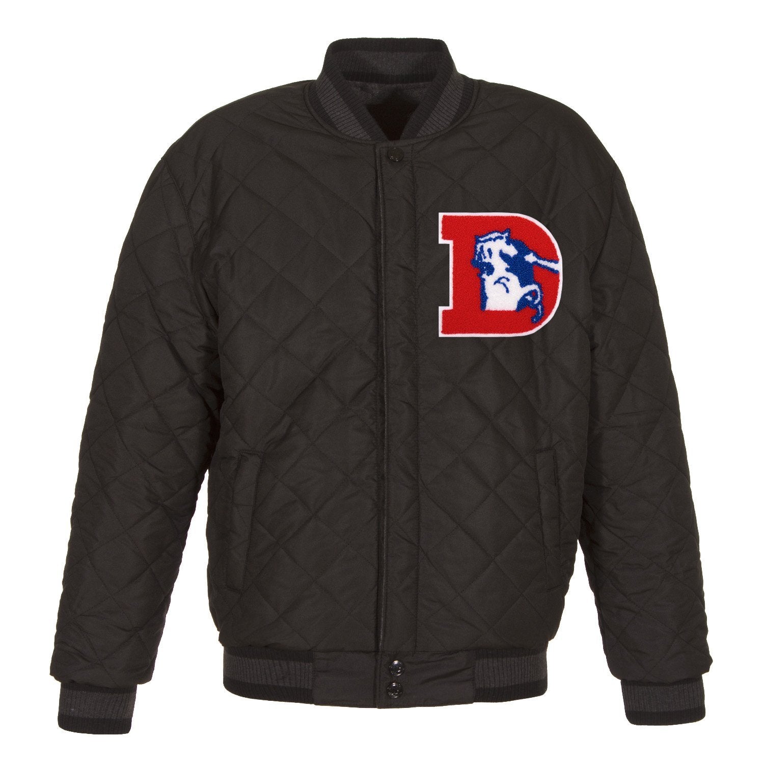 Denver Broncos Reversible Wool and Leather Jacket