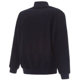 MILWAUKEE BREWERS REVERSIBLE WOOL JACKET - NAVY