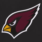 ARIZONA CARDINALS REVERSIBLE WOOL JACKET - FRONT & BACK LOGO