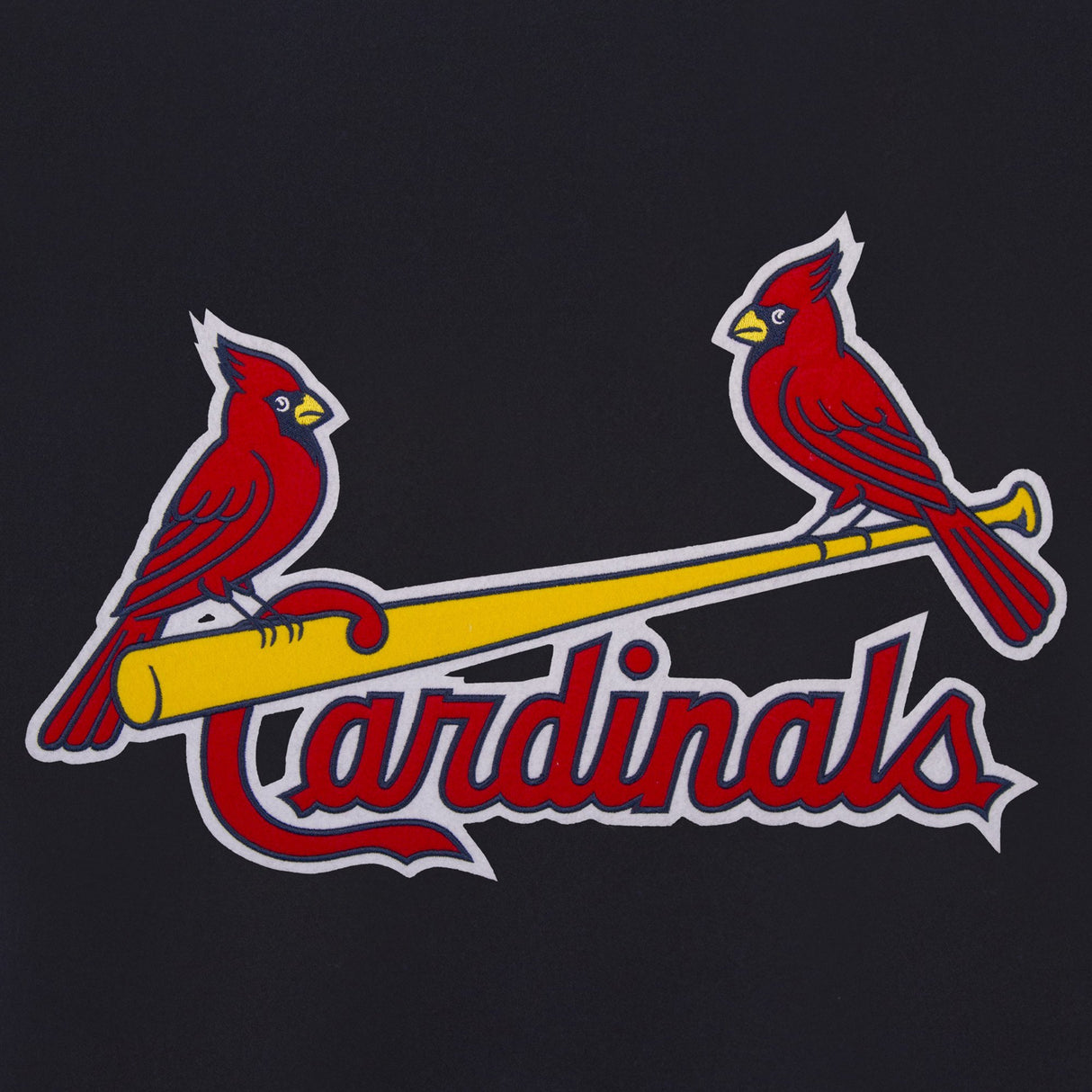 ST. LOUIS CARDINALS REVERSIBLE WOOL JACKET - BLACK