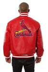 ST. LOUIS CARDINALS FULL LEATHER JACKET - RED
