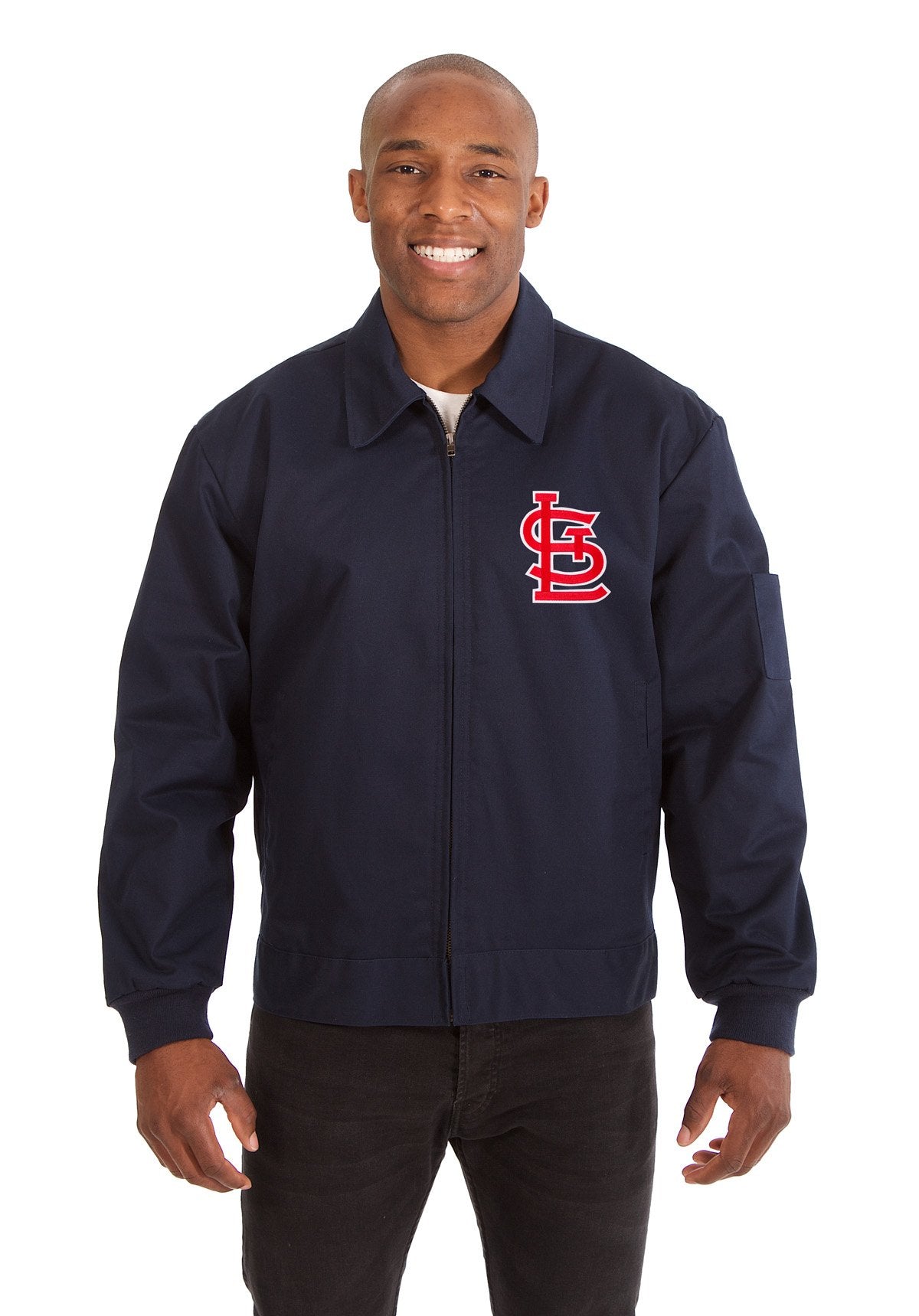ST. LOUIS CARDINALS COTTON TWILL WORKWEAR JACKET - NAVY