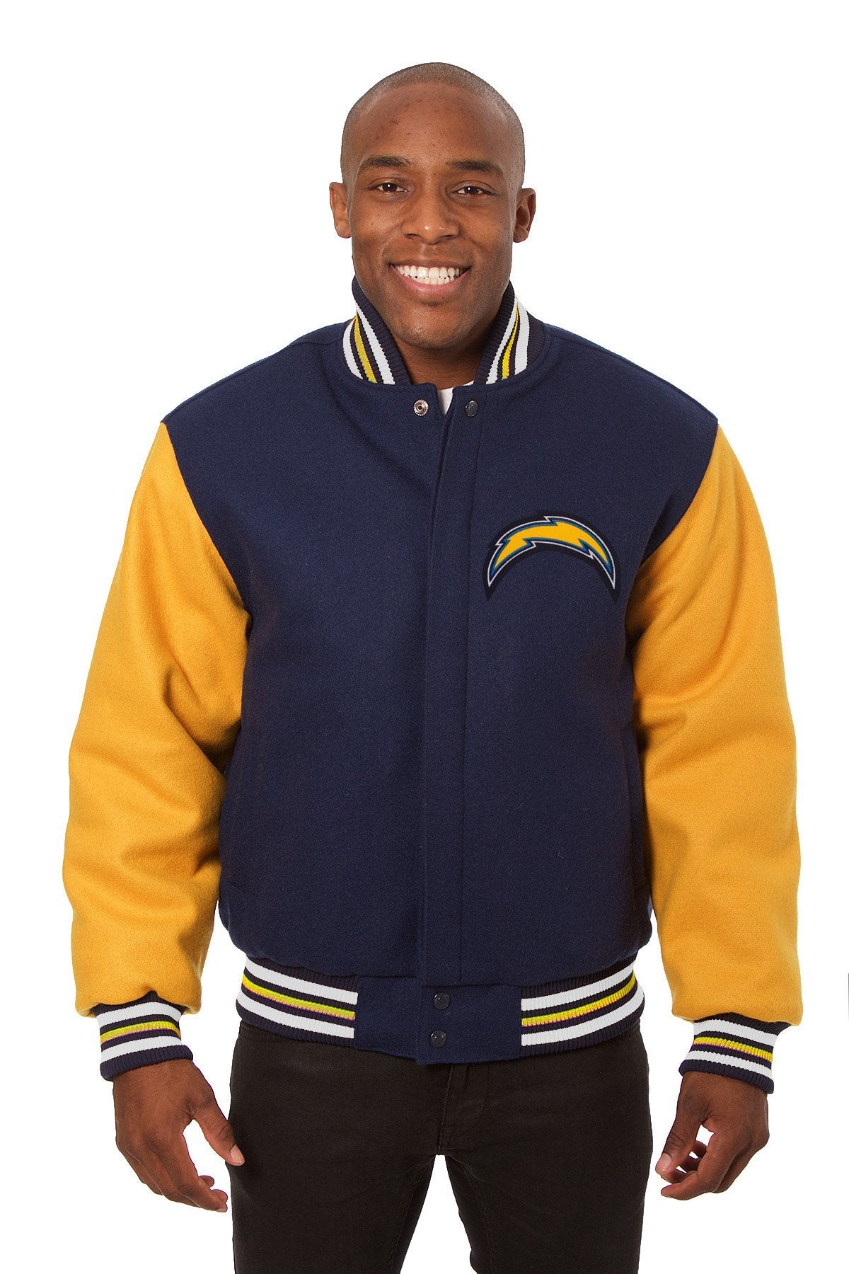 Los Angeles Chargers Embroidered Wool Jacket Retired NFL Players Congress Inc