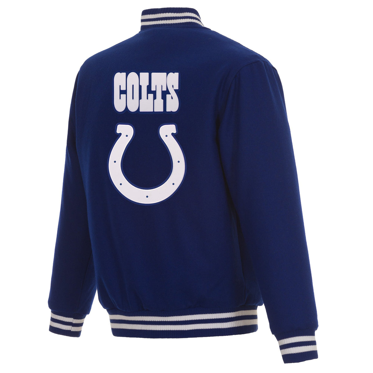 INDIANAPOLIS COLTS REVERSIBLE WOOL JACKET - ROYAL