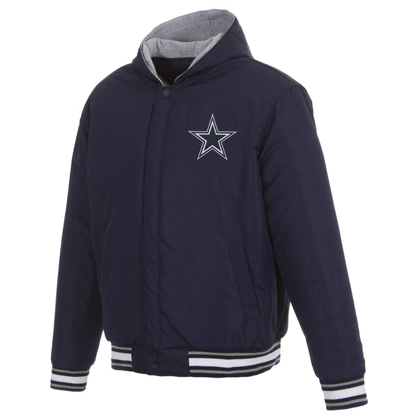 Dallas Cowboys Reversible Poly-Twill Hooded Jacket