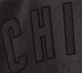 CHICAGO CUBS FULL LEATHER JACKET - BLACK/BLACK