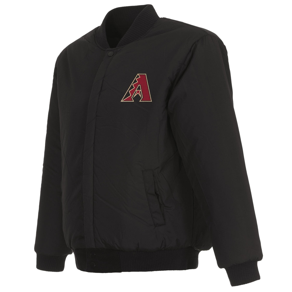ARIZONA DIAMONDBACKS REVERSIBLE WOOL JACKET - BLACK