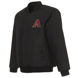 ARIZONA DIAMONDBACKS REVERSIBLE WOOL JACKET - BLACK