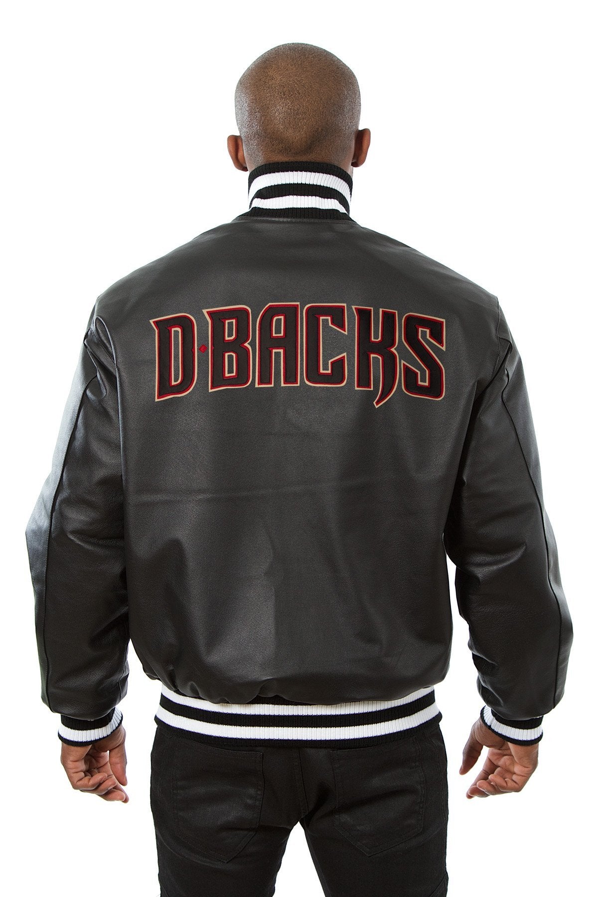 ARIZONA DIAMONDBACKS FULL LEATHER JACKET - BLACK