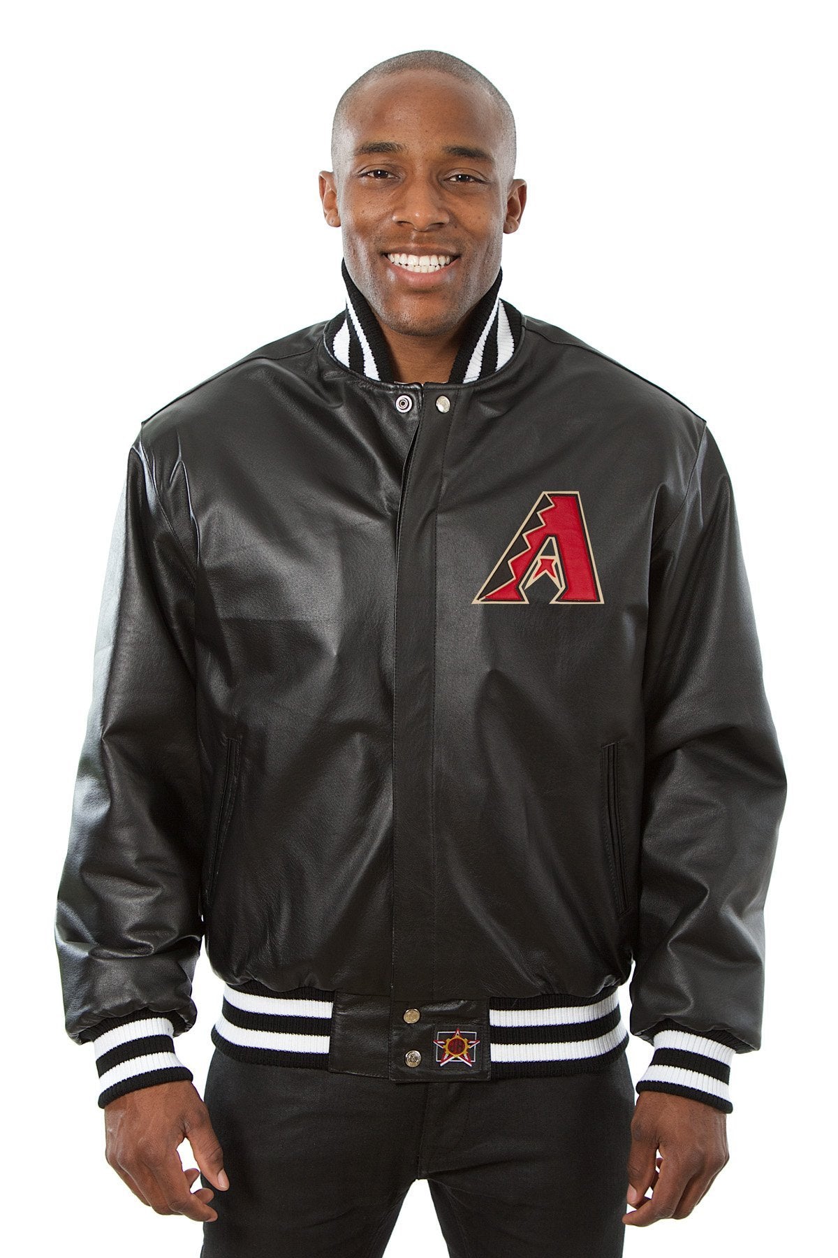 ARIZONA DIAMONDBACKS FULL LEATHER JACKET - BLACK