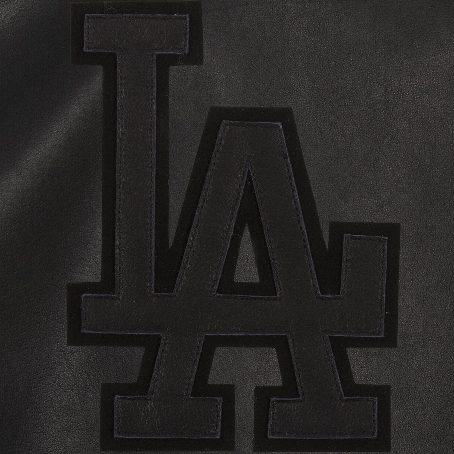 LOS ANGELES DODGERS FULL LEATHER JACKET - BLACK/BLACK