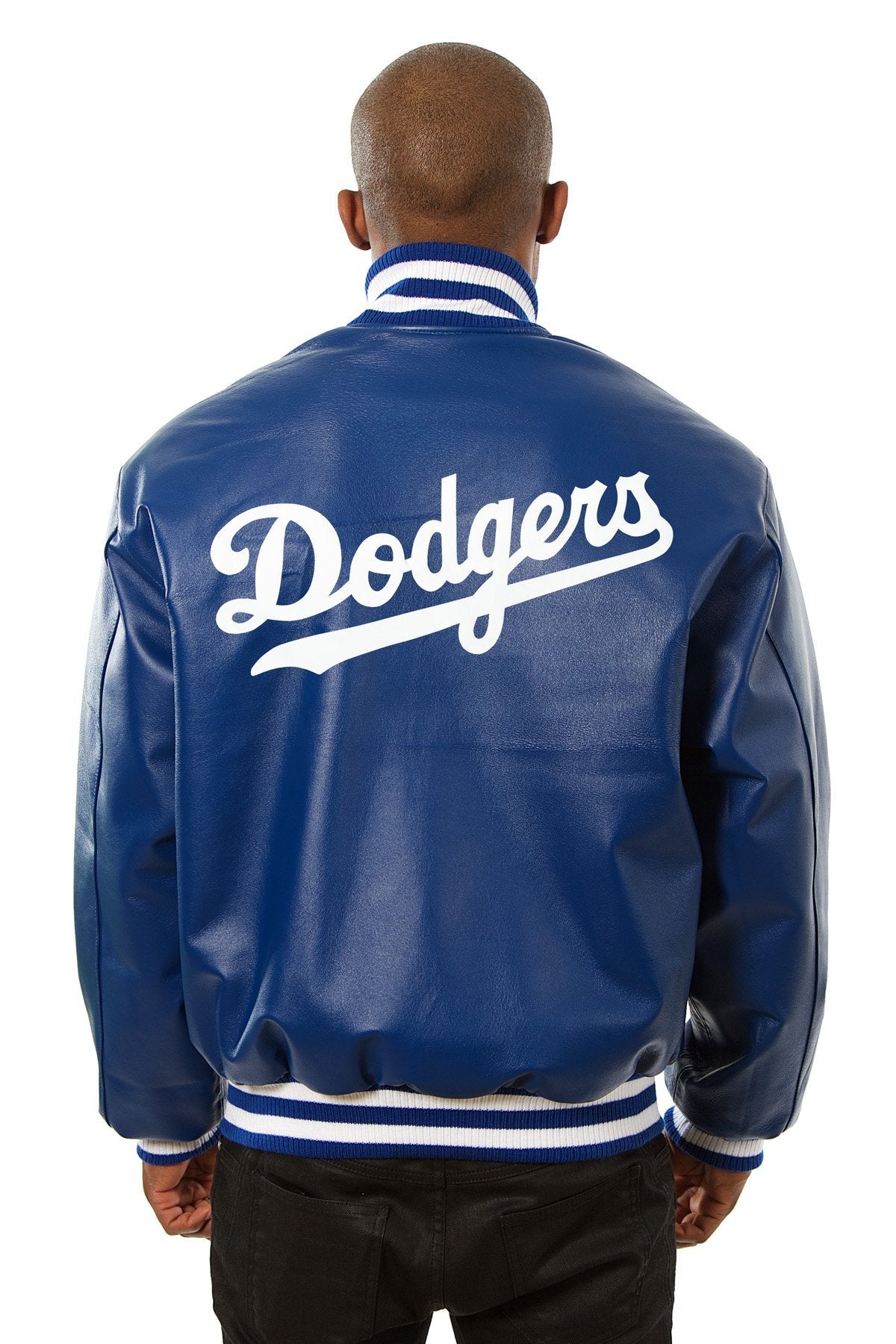 LOS ANGELES DODGERS FULL LEATHER JACKET ROYAL Small