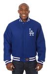 LOS ANGELES DODGERS EMBROIDERED WOOL JACKET - ROYAL
