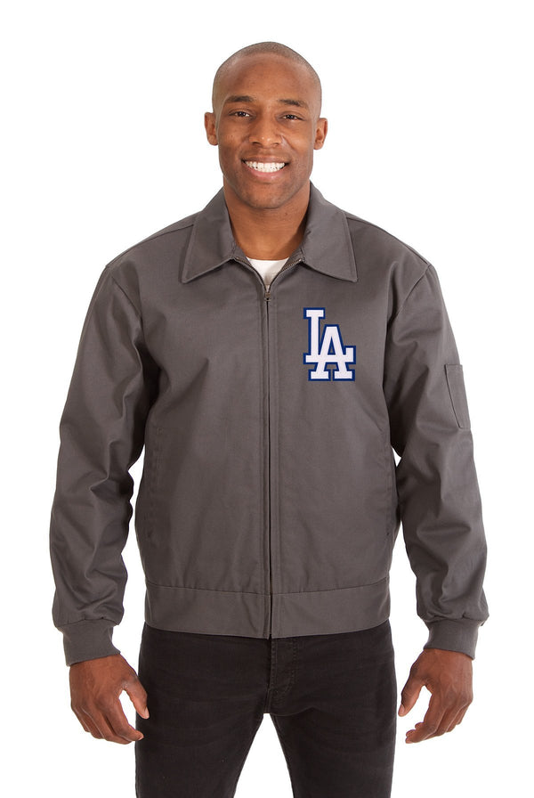 LOS ANGELES DODGERS COTTON TWILL WORKWEAR JACKET - CHARCOAL